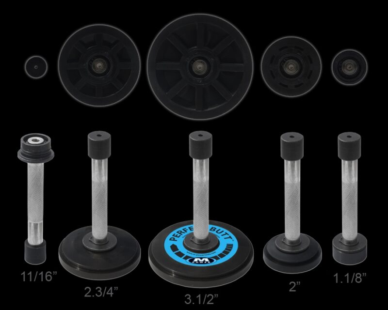 5 different wheel sizes